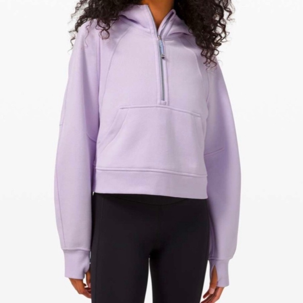 Lululemon Scuba Oversized Half-Zip Hoodie Lilac Smoke Athleisure XS/S W3DM4S